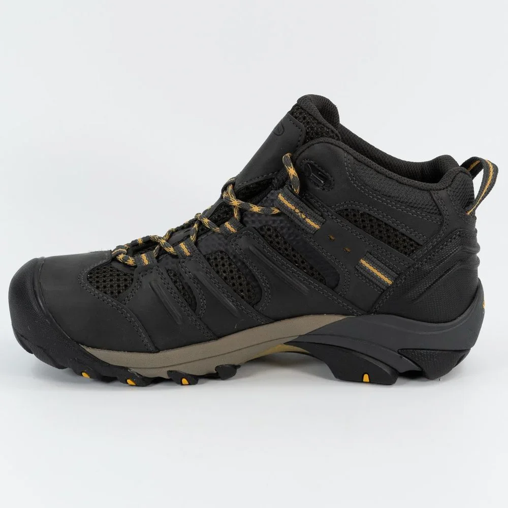 Keen Utility Lansing Mid Steel Toe Waterproof Raven Tawny Olive 1018079D Work